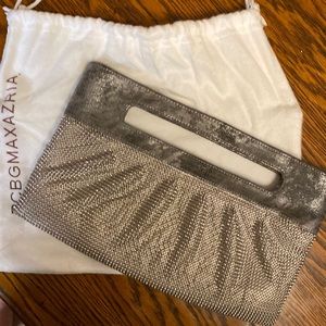 BCBG MaxAzria Gunmetal Clutch